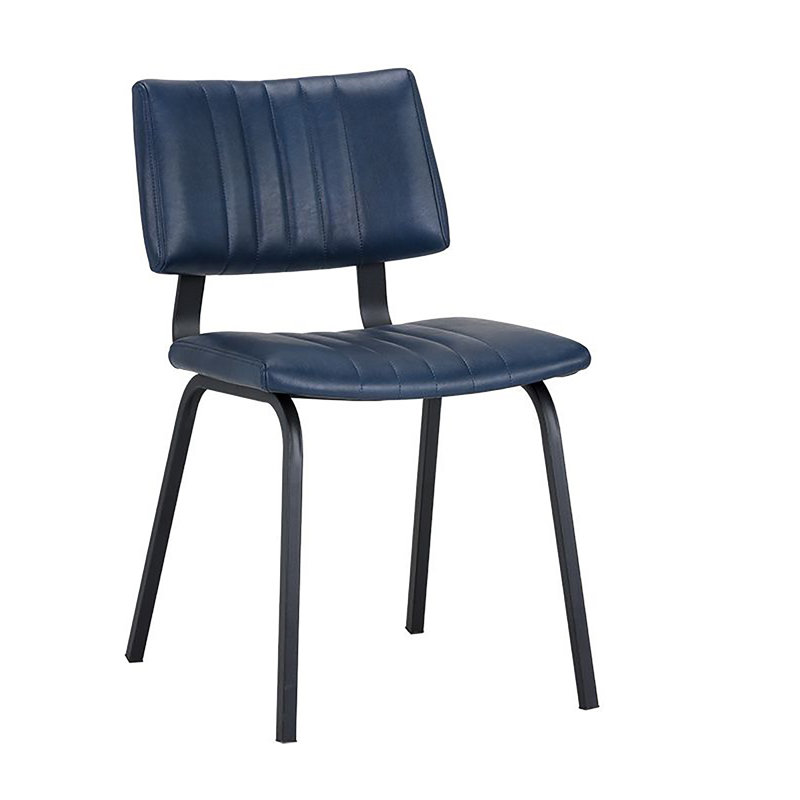 Berkley Upholstered Dining Chair, Navy Blue