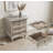 Farmhouse Nightstands with 4 Drawer, Wood Storage End Table with Hidden Pull-Out Shelf, Large Side Table with 4 Solid Wood Feet and Metal Handle, Easy Assembly, Walnut Brown-665701557-665701556