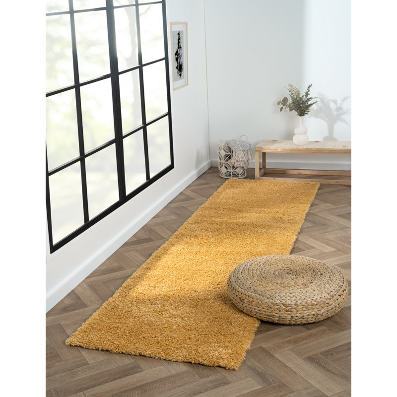Lush Golden Rug, Runner 80 x 300cm