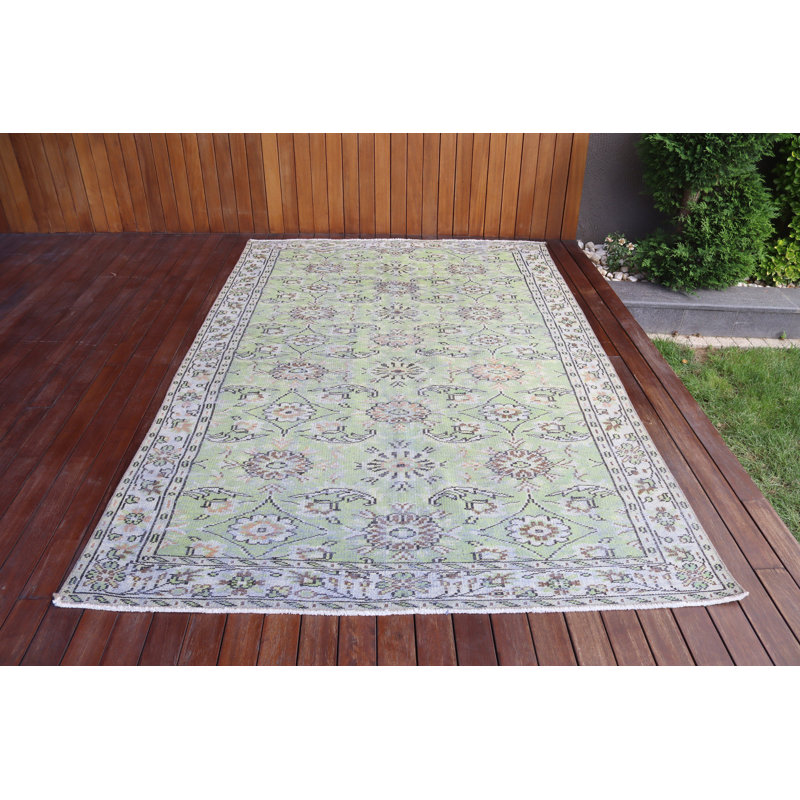 Grand tapis turc antique idéal pour le salon ou la salle à manger