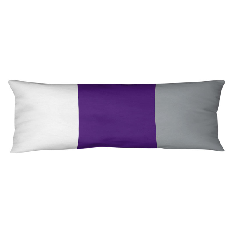 Polyester Medium Pillow, Purple Middle/Grey, Mississippi Rebellion