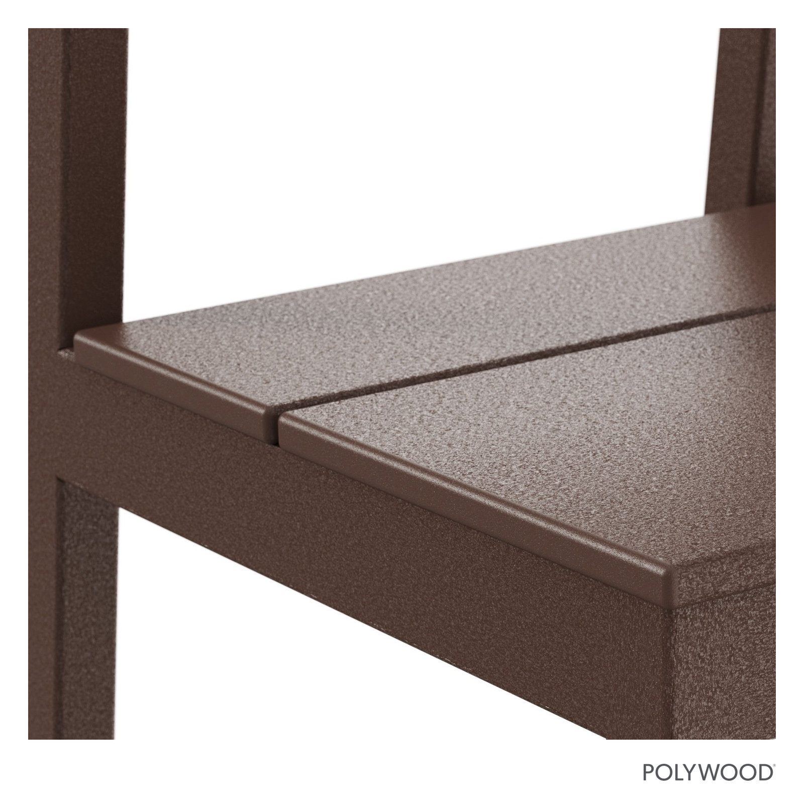 POLYWOOD® Edge Patio Side Chair, Mahogany