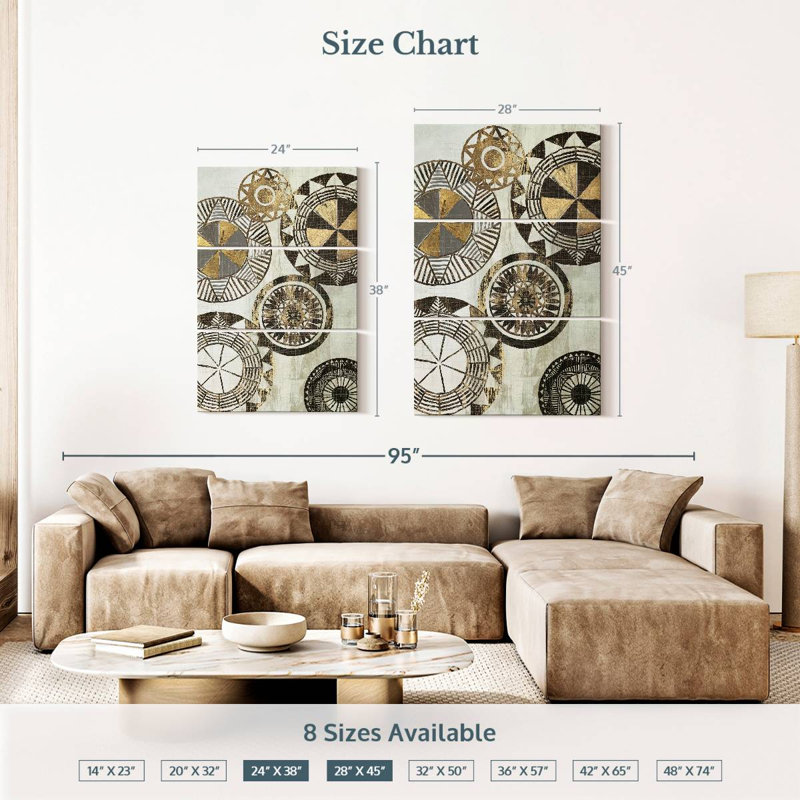 Avery African Rings, 38" H x 24" W