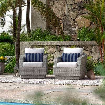 Fionnula Patio Chair With Sunbrella Cushion Covers