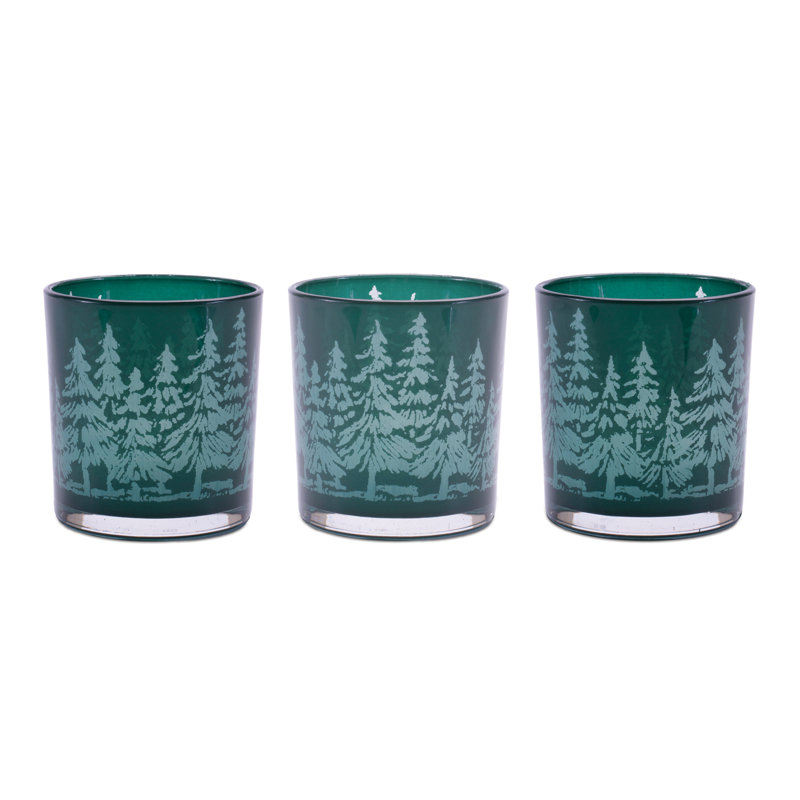 Pine Tree Print Votive Holder