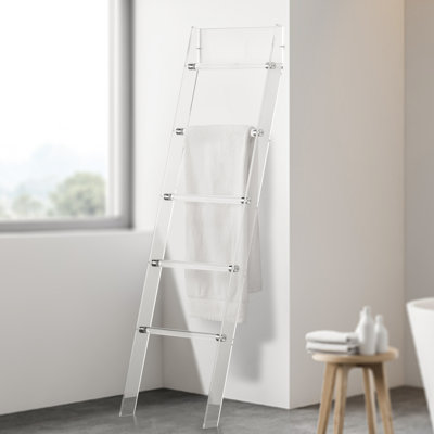  Chanera 56" Clear Acrylic Towel Stand