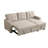 82" Modern Reversible Sleeper Sectional Pull Out Sofa Bed With Storage Chaise-1490602685
