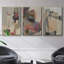 Grès, impression sur toile 3 pièces-91886887-91886892