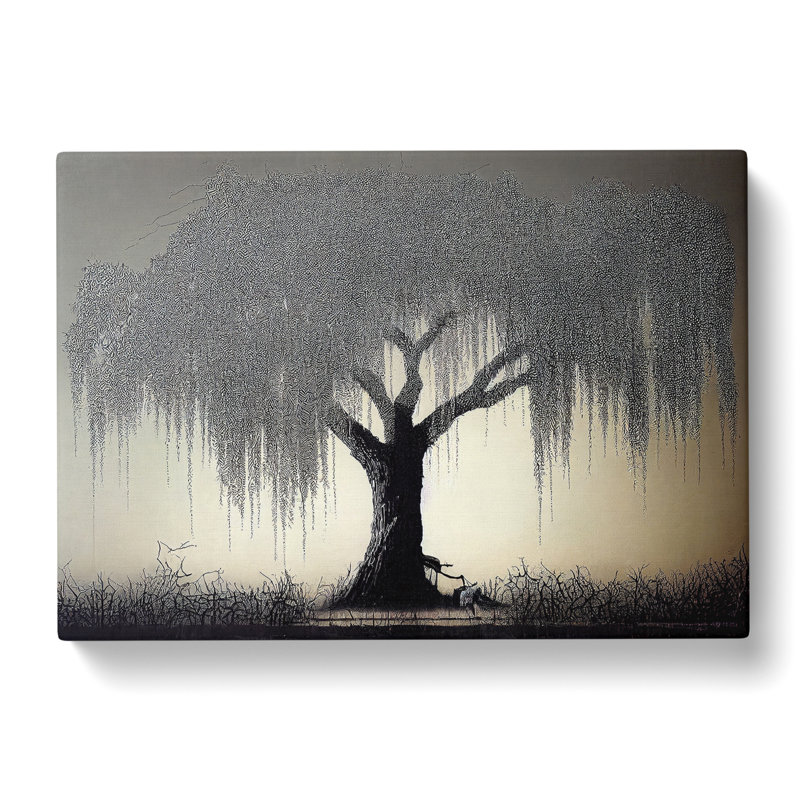 Supreme Weeping Willow Tree - Wrapped Canvas, 50cm H x 76cm W x 3cm D