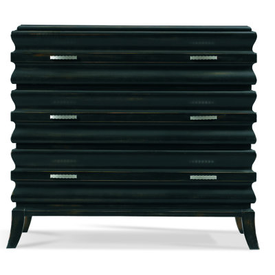 Commode anglaise en ébène à 3 tiroirs
