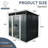 Large 6Ft X 5Ft Outdoor Metal Storage Building With Lockable Sliding Doors - Ideal For Garden Tools 6 Unit & Ground Protection For Lawn-125090429