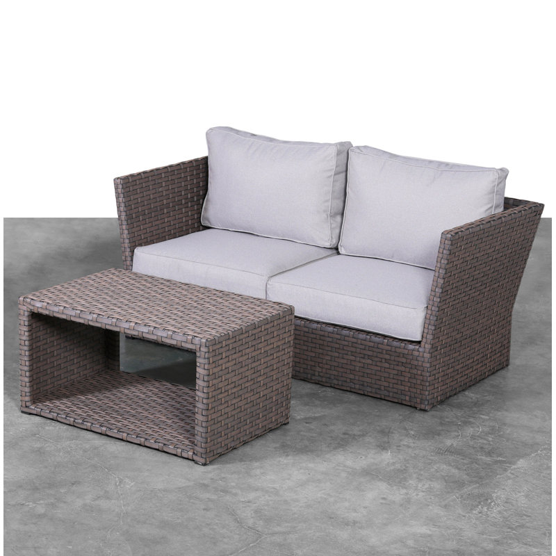 Adolpha Fully Assembled 4 Piece Sectional Seating Group with Cushion