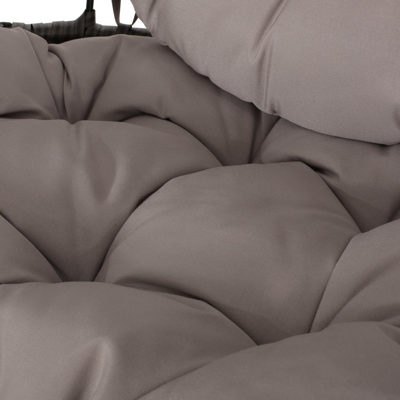 Balancelle Whetzel, Cadre gris / coussin gris