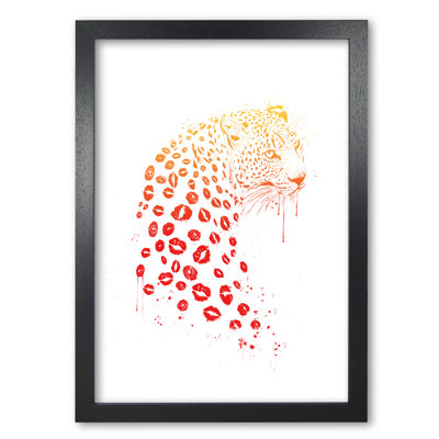Kiss Me Leopard 1 Piece Wall Art