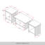 Ensemble de 3 tables basses et tables de bout avec pieds en angle bruns-527157492