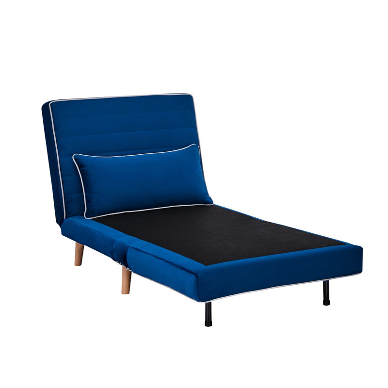 Moderne, bleu, canapé-lit pliable, 3, 10 lits convertibles, espace, étudiants, dortoirs bleus avec velours convertible en 10 secondes, espace pour les petites maisons
