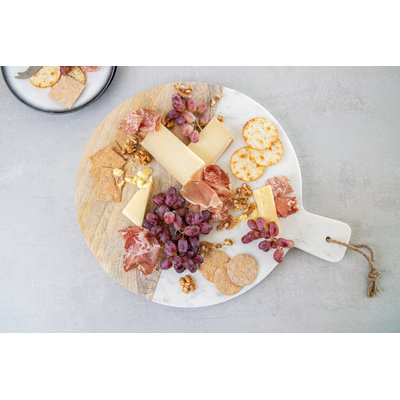  MasterClass Gourmet Wood & Marble Serving Board