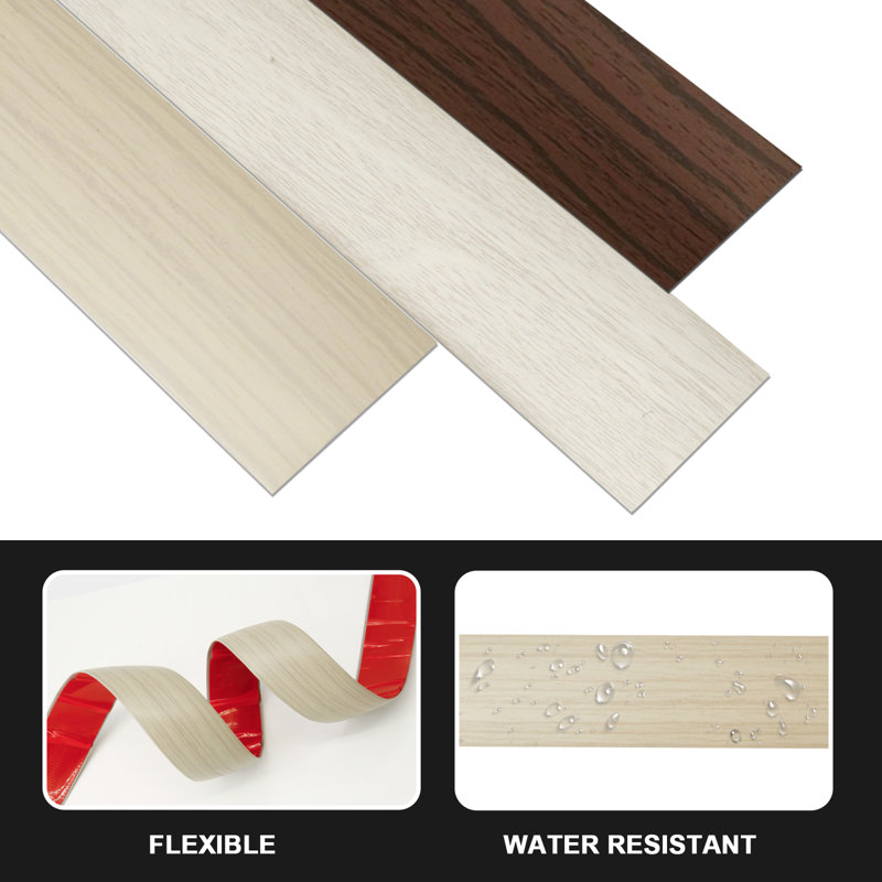 1.57 in. W x 10 ft. L Premium Self Adhesive Vinyl Transition Strip for Joining Floor Gaps, Floor Tiles