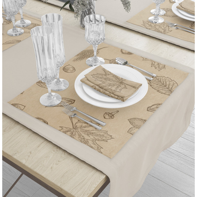 Napperon Larémie, Beige