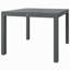 Table de salle à manger extensible Outsunny, table de patio à cadre en aluminium de 41 à 83 po avec plateau en acier effet bois, table de patio extensible rectangulaire pour 6 à 8 personnes