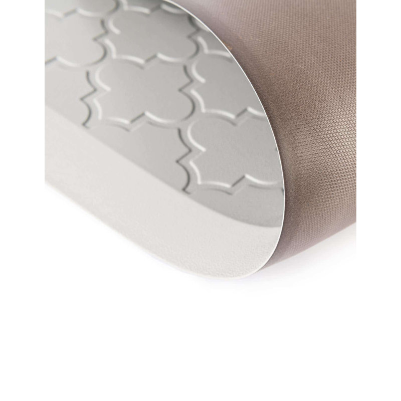 Tapis de cuisine antidérapant Bayonville, Rectangle 2 pi x 5 pi, Gris