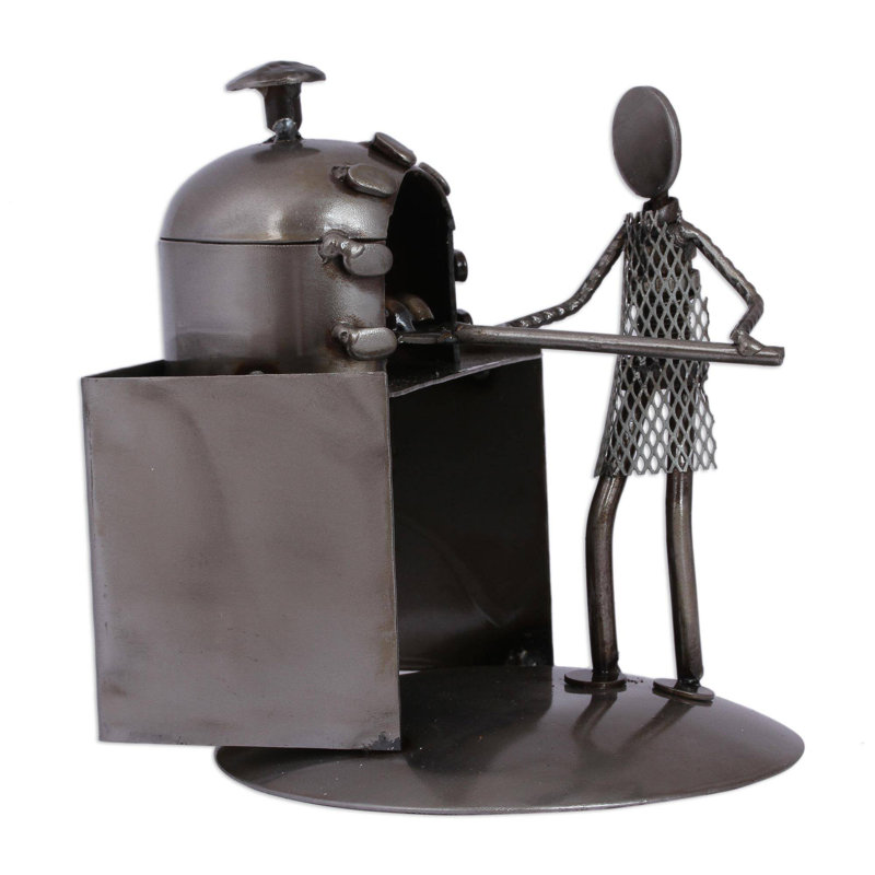 Novica Baker Upcycled Metal Auto Part Sculpture