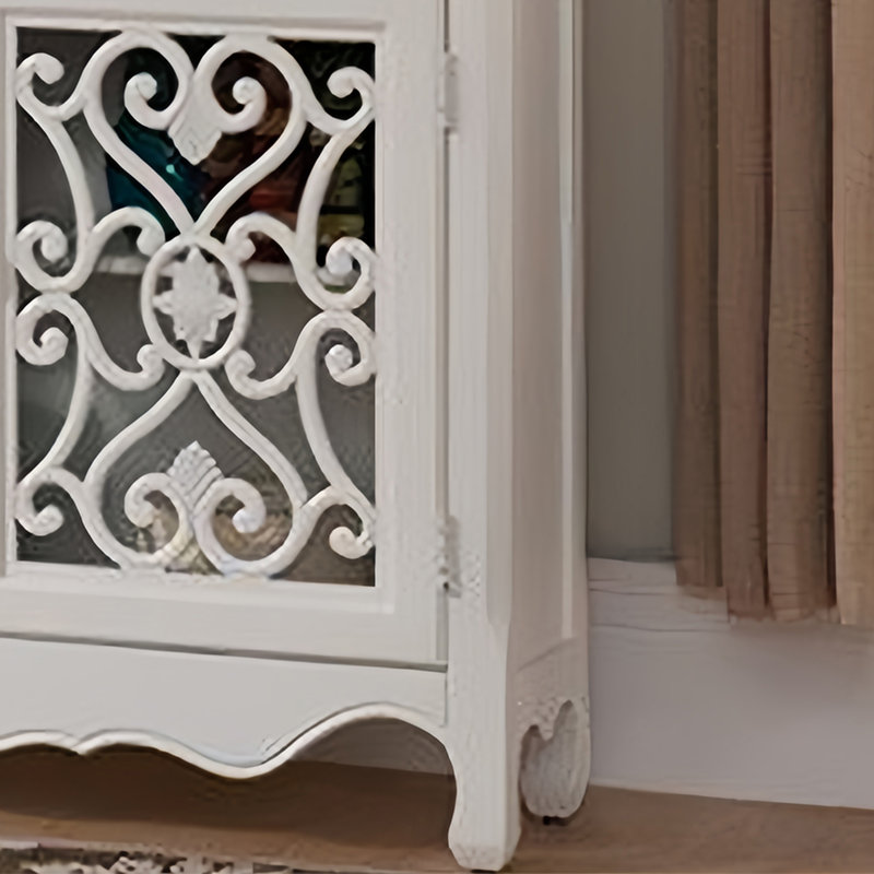 American-style country-style side cabinet, Cream