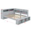 Lit de jour moderne avec rangement et ports USB-28314548