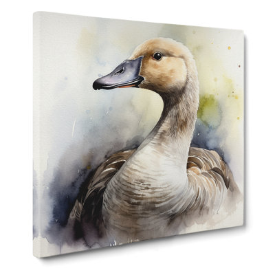Goose Watercolour - Wrapped Canvas