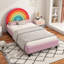 Lit plateforme tapissier de style princesse pour garçons et filles Rainbow Design