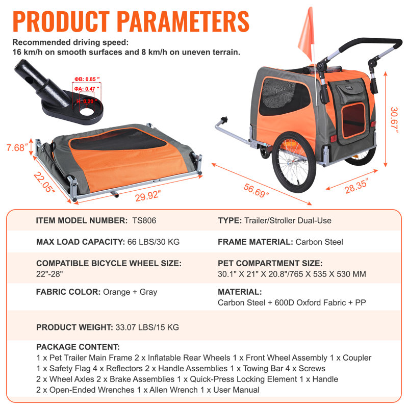 Foldable Pet Trailer