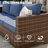 6-Pieces Wide Armrest Outdoor Sectional Rattan Conversation Set with Two Ottomans.-1167150708