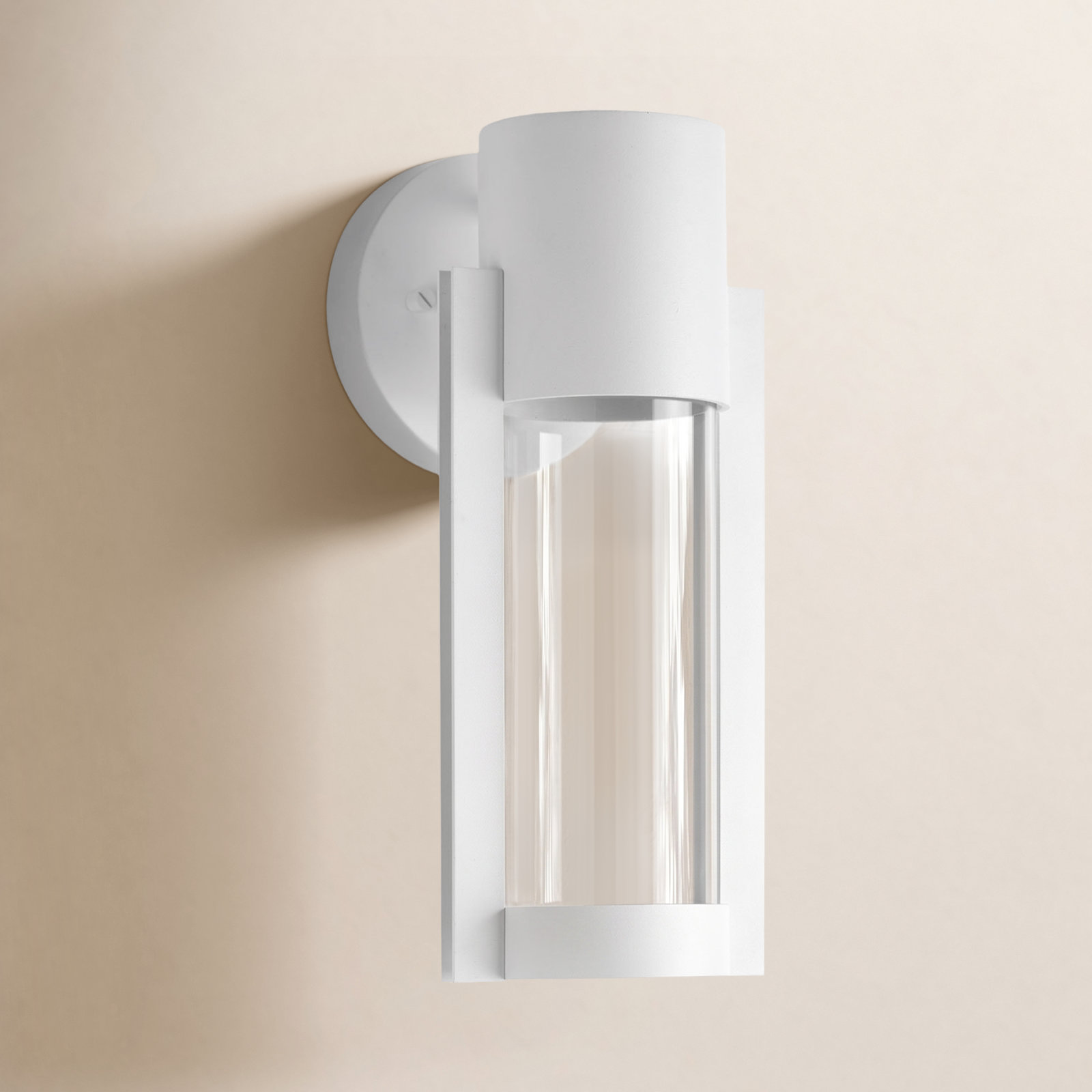 Eddy Integrated LED Outdoor Sconce, White