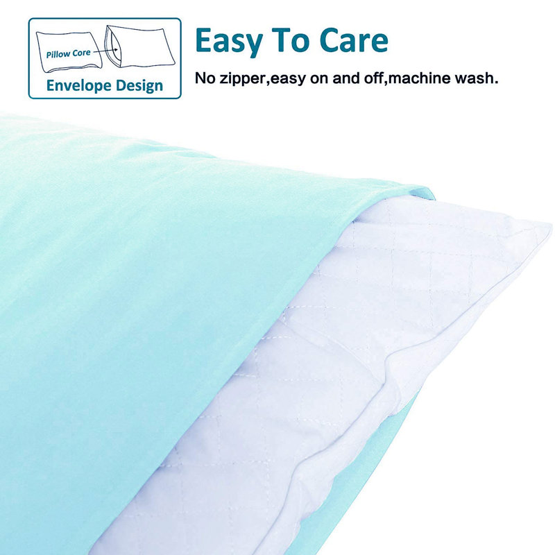 Luxe Microfiber Cover Body Pillow, Sky Blue