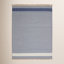Brocka Blue White Hand-Woven Striped Outdoor Rug