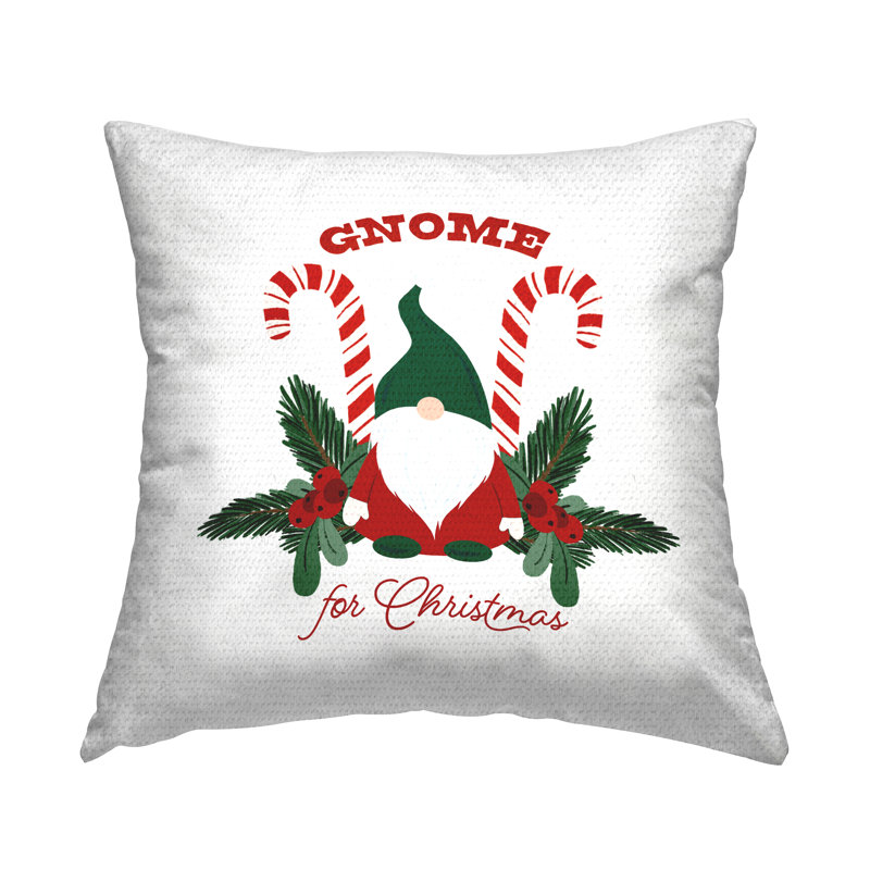 Coussin d'extérieur Gnome For Christmas Holiday