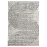 Ivoneta Vinyl Tracks Natural Area Rug