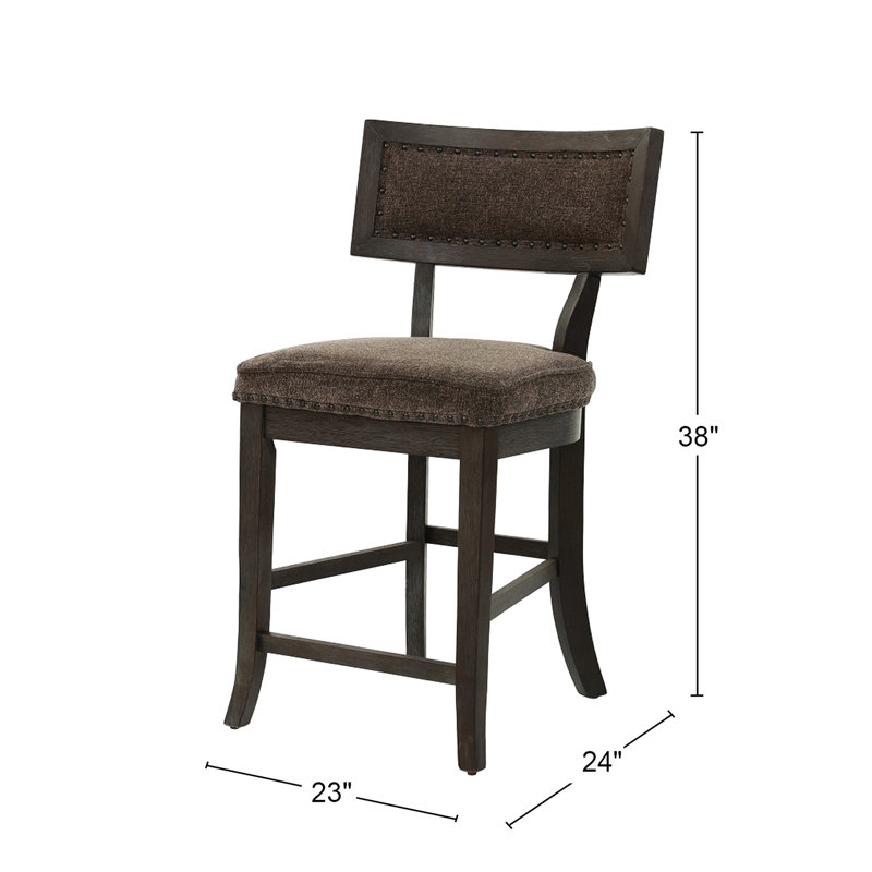 Chaises de salle à manger rembourrées en tissu, 2 pièces incluses, avec revêtement luxueux