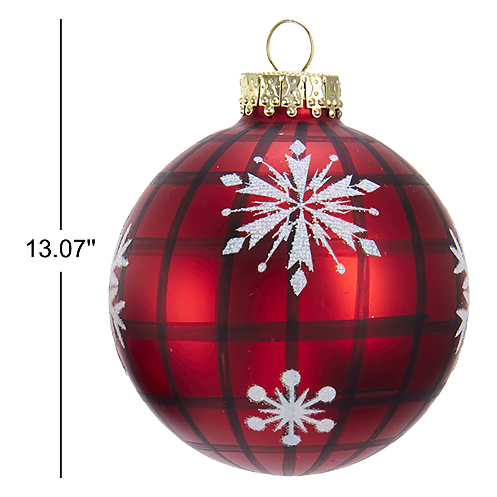 13" Glass Bauble