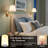 Wireless Wall Sconce Set of 2, Gold Battery Operated Wall Lights with 3 CCT Color Temperature & Dimmable Magnetic Bulb and Remote, Rechargeable Wall Decor Lamp for Bedroom Living Room Hallway-126557273-126557276