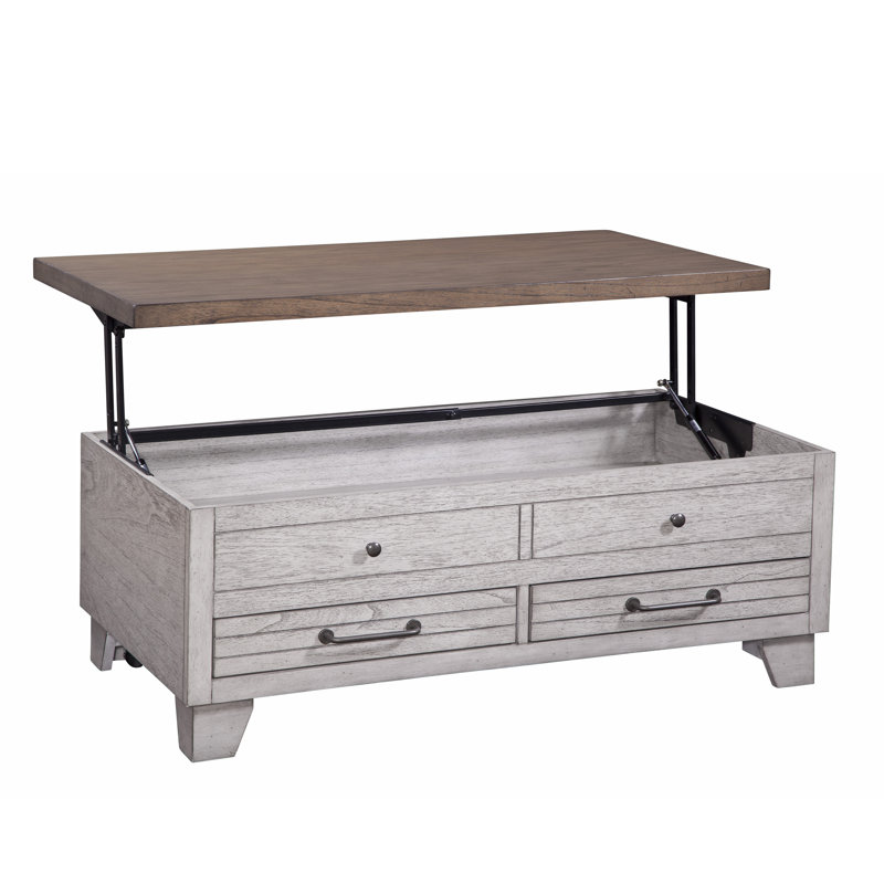 Elgin Coffee Table, Rustic Ivory