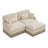 Modular Deep Seat Sofas, Chenille Contemporary Tassel Sofa For Home