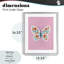 Motif floral bohème rose boho encadré sous verre, design par Jessica Beck-1845645195-1845645239