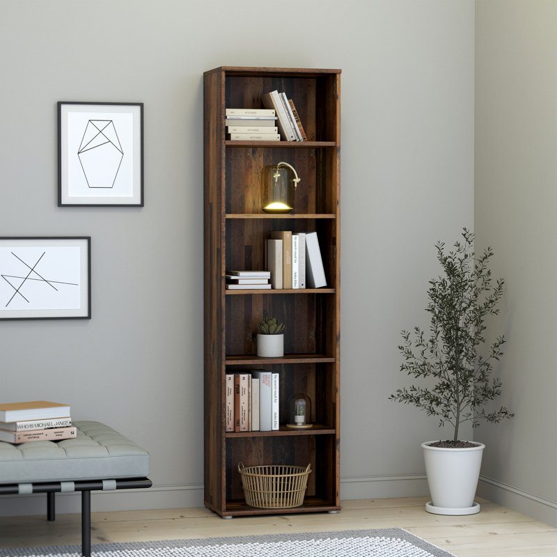 Belniak Standard Bookcase, (5 Shelves) 197"H x 54.60"W x 34"D