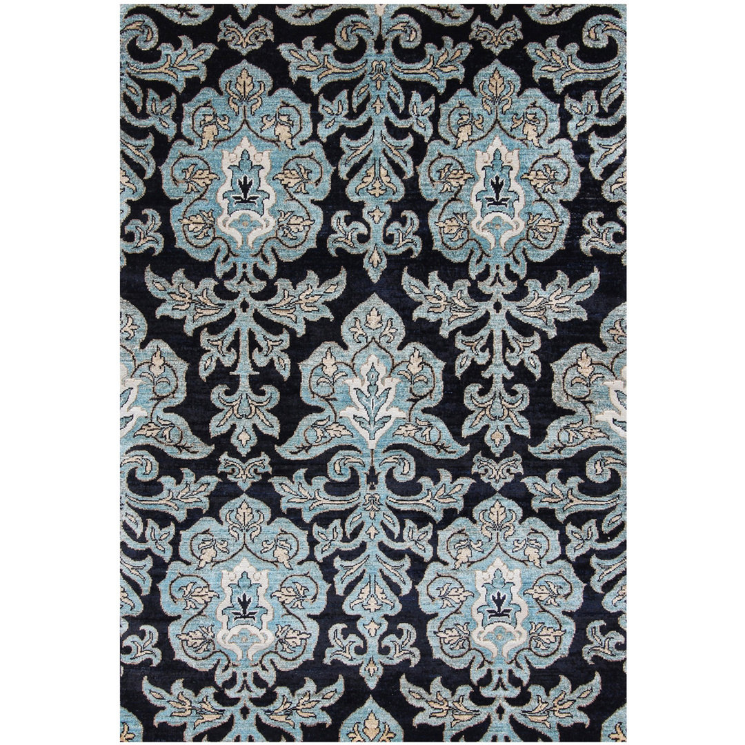 Geometric Hand Knotted Area Rug