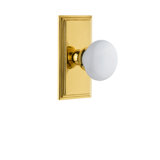 Grandeur Carré Plate Double Dummy with Hyde Park Door Knob