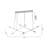Tickenham Modern 8 Light Chrome Linear Chandelier