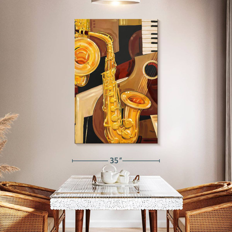 Abarca Abstract Sax, 51" H x 34" W