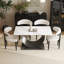 Ensemble de salle à manger 5 pièces 55,11 po avec 5 chaises en bois massif-1161073858-1161073863-1161073866