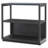 Thalia 33"H 2-Tier MDF Tall Rectangular Bookcase in Charcoal Gray-918611742